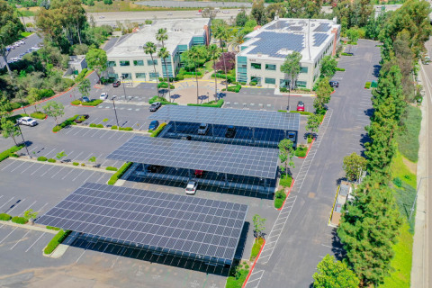 EDF Renewables will design and build an integrated solar and storage energy solution for Cox Communications in San Diego. Photo of EDFR Innovation Corporate Campus by J.Dixx Photography.