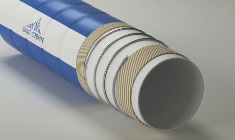 Versilon™ XFR is the first hose with full FDA food contact compliance. Questioning if testing only the food contact layer was enough to ensure the safety of the consumer, Saint-Gobain tested the compliance of Versilon XFR hose as a whole rather than only its inner food contact layer. (Photo: Business Wire)
