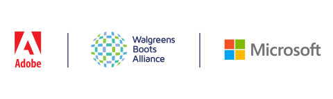 Walgreens Boots Alliance announces strategic partnership with industry leaders Microsoft and Adobe to launch second phase of digital transformation at the intersection of health and technology (Graphic: Business Wire)