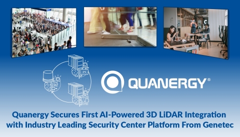 Quanergy Secures First AI-Powered 3D LiDAR Integration with Industry Leading Security Center Platform From Genetec (Graphic: Business Wire)