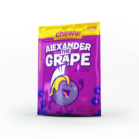 1908 Candy Brings Back Childhood Classic: Alexander the Grape Candy (Photo: Business Wire)