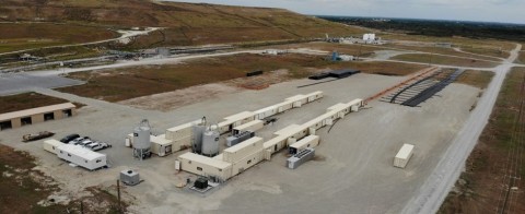 Aerial view of Tubi's two plants at Bartow, Florida site - with produced long length pipe (Photo: Business Wire)