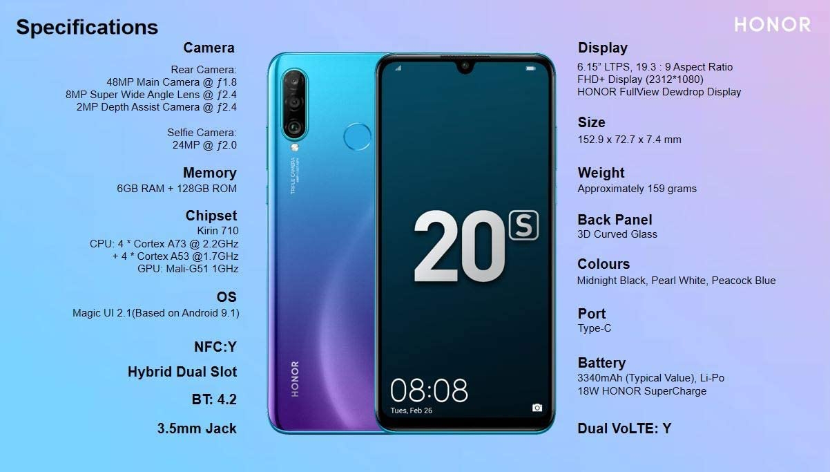 Хонор 20 характеристики. Смартфон Honor 20s 6/128gb. Размеры хонор 20s. Хонор 20 размер. Honor 20s 6/128gb размер.