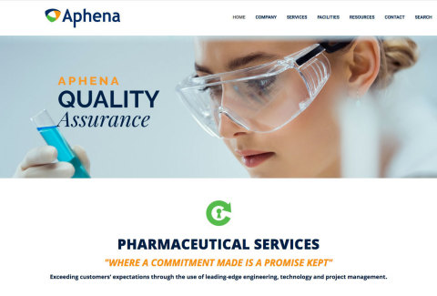 The new aphenapharma.com is streamlined, packed with information, and optimized for all devices. (Photo: Business Wire)