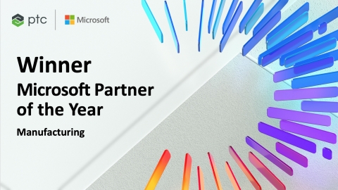 Honored among a global field of top Microsoft partners, PTC has demonstrated excellence in innovation and implementation of customer solutions based on Microsoft technology.