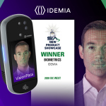 アイデミアがセキュリティー産業協会（SIA）賞を獲得し、当社の先進的顔認識デバイスVisionPassが最高の新生体認証製品と認められる