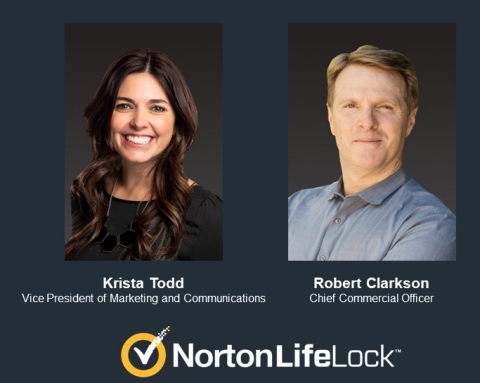 Krista Todd joins NortonLifeLock as Vice President of Marketing and Communications along with Robert Clarkson who joins the company as Chief Commercial Officer. (Photo: Business Wire)