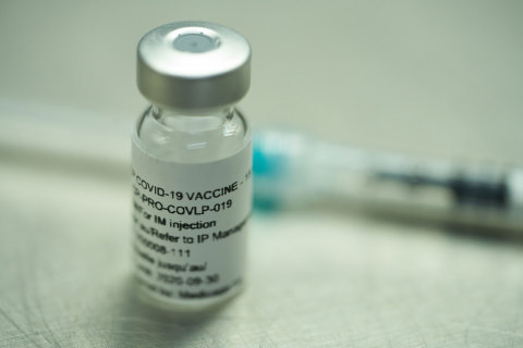 Vial of a vaccine candidate. (Photo: Business Wire)