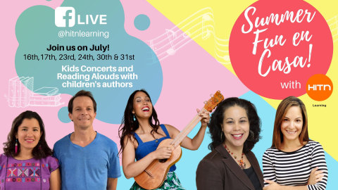 ¡DIVERSIÓN DE VERANO EN VIVO Y BILINGÜE DE LA SERIE en CASA DE HITN LEARNING!

