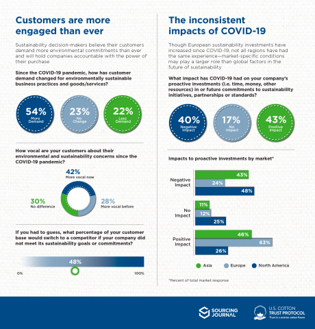 Simplified Infographic Covid-19-Survey Highlights (Graphic: Business Wire)