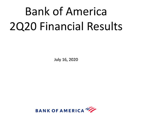 Q2 2020 Bank of America Investor Relations Presentation