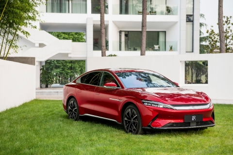 original BYD’s long-awaited Han EV series (Photo: Business Wire)