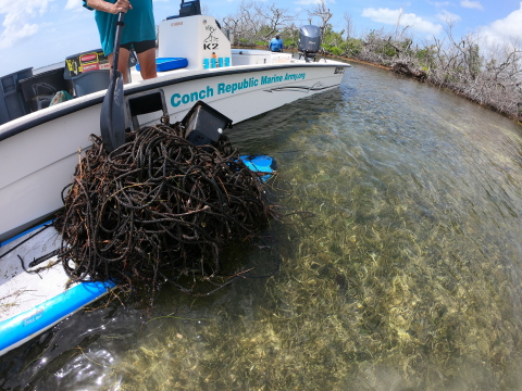 The Conch Republic Marine Army uses Yamaha power to help during clean up missions in the Florida Keys. (Photo: Business Wire)