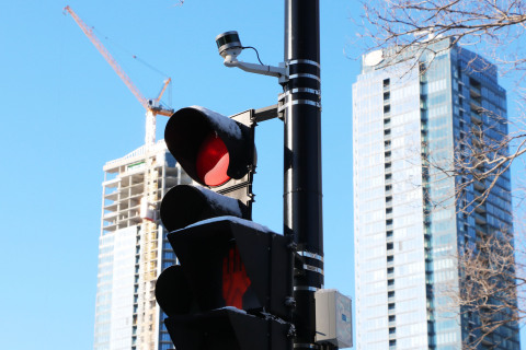 Blue City Technology uses Velodyne Ultra Puck sensors to collect reliable, detailed traffic data about road users, including vehicles, pedestrians and bicyclists, while preserving anonymity. (Photo: Blue City Technology)