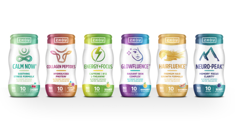original Zhou Nutrition Water Enhancers (Photo: Business Wire)