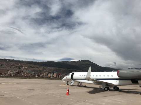 While Constant Aviation’s AOG technicians are strategically positioned throughout the United States to provide rapid response to most metropolitan areas, they also regularly dispatch to remote locations to assist stranded aircraft like this Embraer Legacy 650E in Cusco, Peru. (Photo: Business Wire)