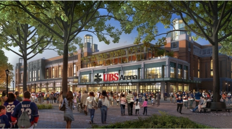 Renderings of the new UBS Arena (Photo: Business Wire)