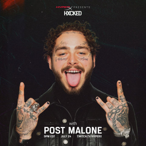 HXCKED with Post Malone and HyperX (Photo: Business Wire)