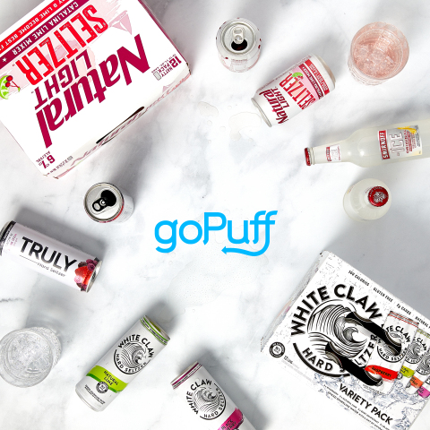 goPuff, the go-to solution for immediate everyday needs, analyzed sales and survey data to identify the country’s most beloved beverages, our thirstiest cities and crown White Claw as this year’s “summer sip.”  gopuff.com. (Photo: Business Wire)
