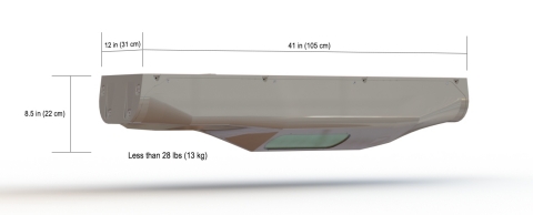 The BlackKite IR WAMI system fits into the payload bay of the RQ-21A BlackJack. (Graphic: Business Wire)