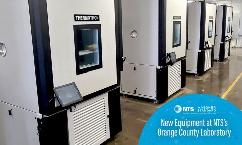 NTS Fullerton expands its environmental capabilities with the addition of four new Thermotron chambers. (Photo: Business Wire)