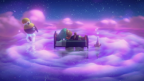 In Animal Crossing: New Horizons, an update adds the ability to sleep and enter dreams in the game and visit other people’s islands. (Photo: Business Wire)