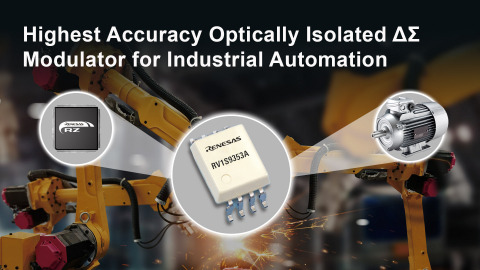 Highest accuracy optically isolated delta-sigma modulator for industrial automation (Graphic: Business Wire)