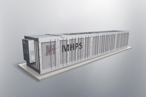 MHPS Americas will provide Hecate Grid battery energy storage systems (BESS) totaling 20 MW / 80 MWh as part of a multiyear study on clean distributed energy resources. Shown: Rendering of MHPS’ BESS. (Photo: Business Wire)