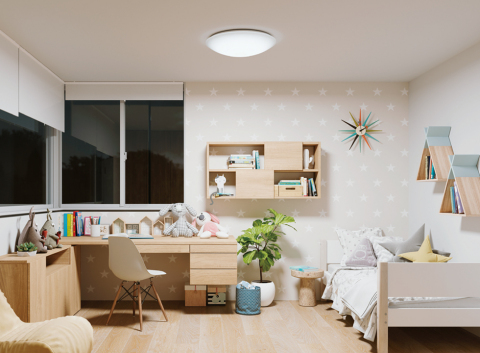 Ill. 1. Les LED à spectre naturel de la série SunLike sont adoptées par Koizumi pour l’éclairage des chambres d’enfants (Photo : Business Wire)