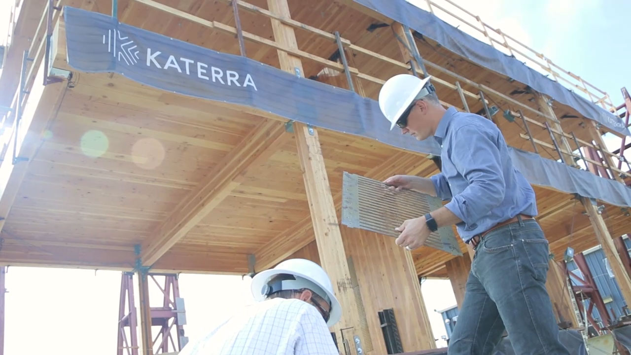 Katerra is the only company with a 5-ply flat panel CLT product that is fire-rated for up to two hours—double the industry average. All products have been tested to meet or exceed all ANSI/APA PRG 320 standards for strength, seismic, fire, vibration and acoustic performance.