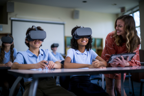 Lenovo VR Classroom 2 (Photo: Business Wire)
