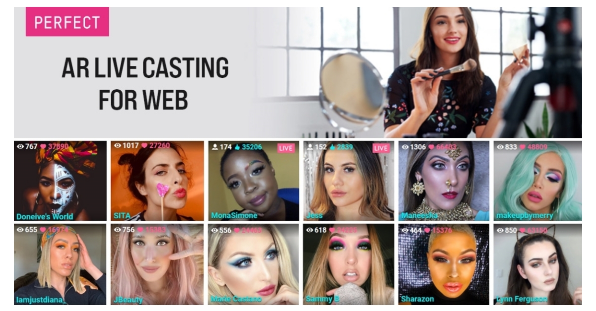 Perfect Corp. Launches New “AR Live Casting for Web” Digital Solution ...
