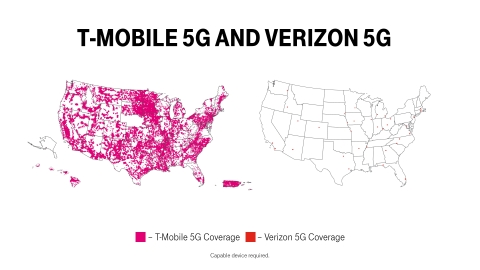T-Mobile Launches World’s First Nationwide Standalone 5G Network  (Graphic: Business Wire)
