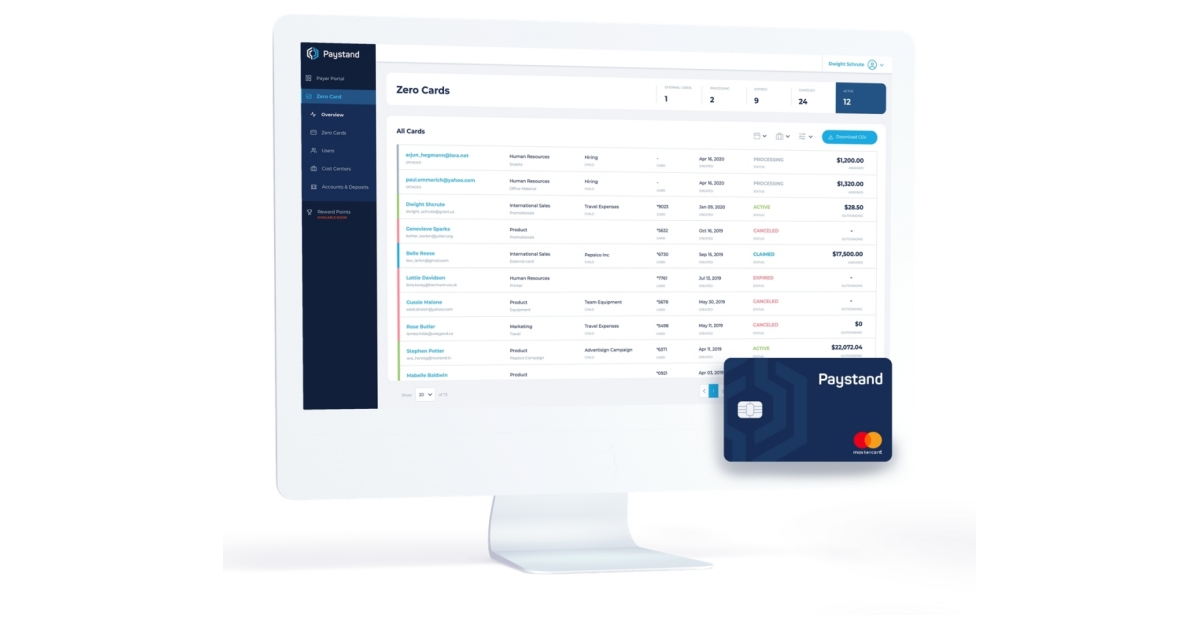 The Paystand Zero Card, the Most Versatile ePayable Ever, Available