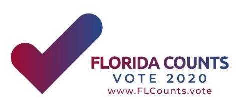Florida Counts: Vote 2020 Logo