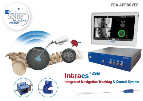 FDA Approves joimax® Intracs® Electromagnetic Navigation System for Endoscopic Minimally Invasive Spine Surgery (Photo: Business Wire)