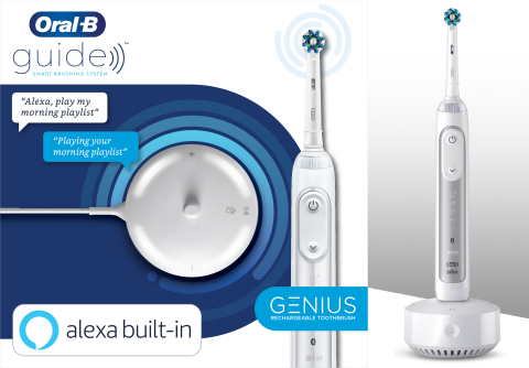 Procter & Gamble announced today that the Oral-B Guide, a smart brushing solution featuring the first voice-integrated toothbrush, is now available (Photo: Business Wire)
