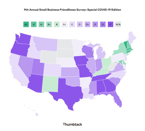 9th Annual Small Business Friendliness Survey: Special COVID-19 Edition (Graphic: Business Wire)
