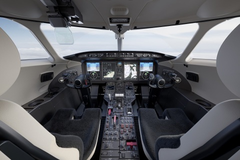 Plastiques Flexibülb has been producing the Challenger 350 cockpit interior trim panels since the program’s launch. (Photo: Bombardier)
