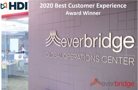 Everbridge Wins 2020 Best Customer Experience Award From The Help Desk Institute (HDI) (Photo: Business Wire)