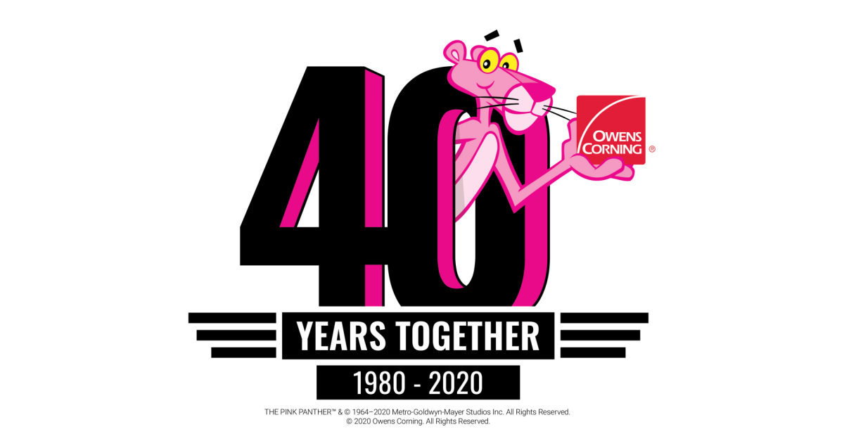 Owens Corning Marks 40 Years With MGM's Pink Panther