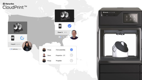 MakerBot CloudPrint delivers a seamless 3D printing experience for teams remote or onsite (Photo: Business Wire)