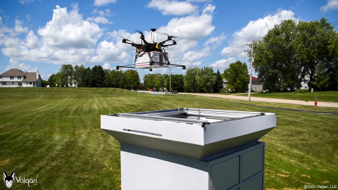 Valqari Introduces the Commercial Drone Delivery Station (Photo: Business Wire)