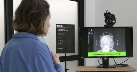 original New survey commissioned by FLIR Systems found that thermal temperature screening makes people feel more comfortable at airports, entering their workplace, attending events, such as sports and concerts, and visiting hospitals and doctor’s offices, offering confidence to entrants that they are safer and less likely to be exposed to COVID-19. (Photo: Business Wire)