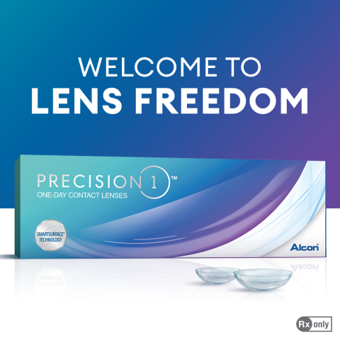 PRECISION1 is designed for people who want to embrace the freedom of life with daily contact lenses. (Photo: Alcon)