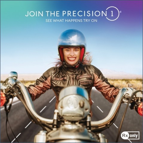 The PRECISION1 "See What Happens Try On" allows people to grace their eyes with five amazing days of life in contact lenses. (Photo: Alcon)