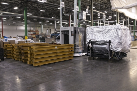 The new Komori 41” offset printing press at the PaperWorks facility in Greensboro, North Carolina. (Photo: Business Wire)