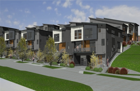 Village Gardens, a community land trust affordable homeownership development, begins construction in the Central District of Seattle. (Photo: Business Wire)