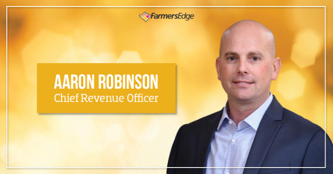 original Aaron Robinson joins Farmers Edge as the company's first Chief Revenue Officer. (Photo: Business Wire)