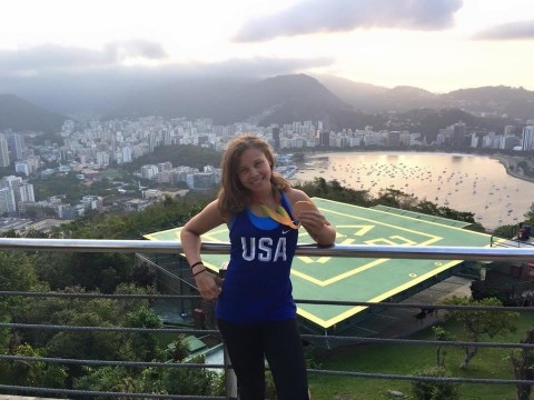 original Keller Graduate School of Management student and 2016 goalball bronze medalist, Amanda Dennis. (Photo: Business Wire)